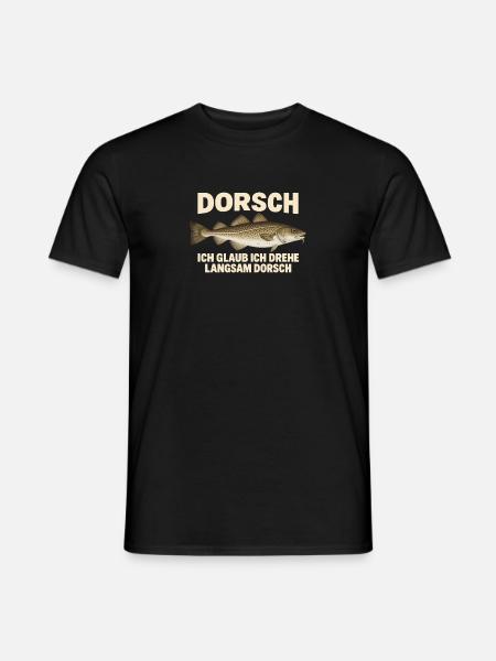Dorsch im Kopf - Männer T-Shirt - Schwarz