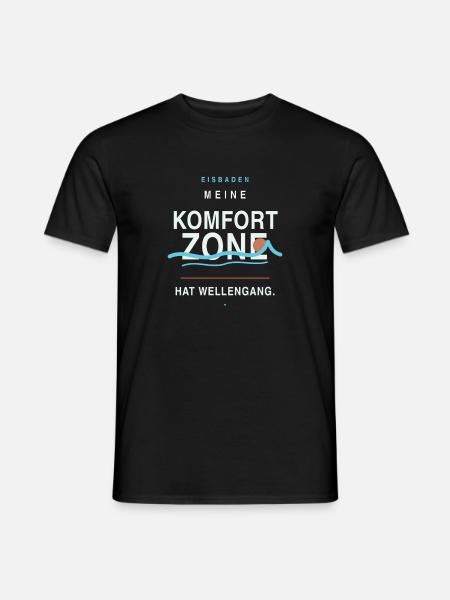 Komfortzone Wellengang - Männer T-Shirt - Schwarz