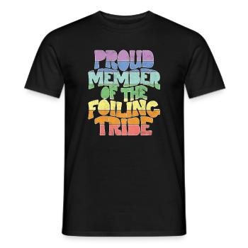 Proud Member of the Foiling Tribe - Männer T-Shirt - Schwarz - Vorne - AI Model Male 178 light (178cm)