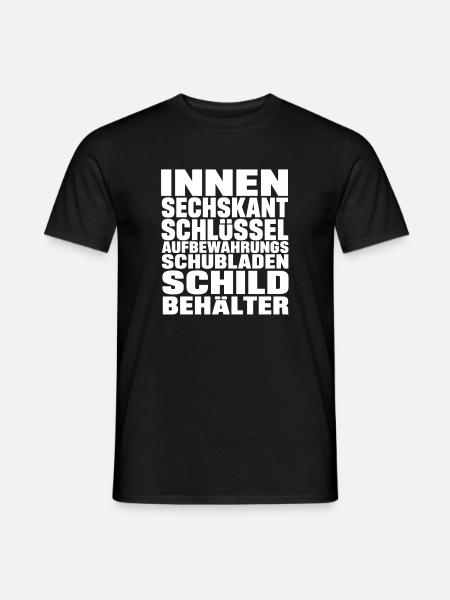 Sechskantschlüssel - Männer T-Shirt - Schwarz