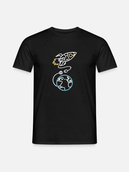 Vergiss nicht, dich aufzuladen - Männer T-Shirt - Schwarz