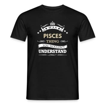 Es ist eine Fisch-Sache, die du nicht verstehen würdest – Astrolog - Männer T-Shirt - Schwarz - Vorne - AI Model Male 178 light (178cm)