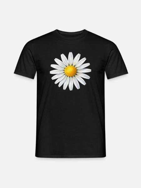 Gänseblümchen Blüte Blumen Geschenk - Männer T-Shirt - Schwarz