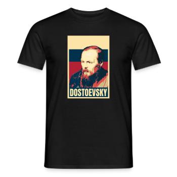 Fjodor Dostojewski Russischer Schriftsteller-Klassiker - Männer T-Shirt - Schwarz - Vorne - AI Model Male 178 light (178cm)