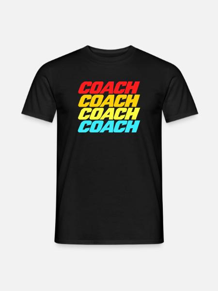 Coach - Trainer - Training - Sport - Geschenkidee - Männer T-Shirt - Schwarz