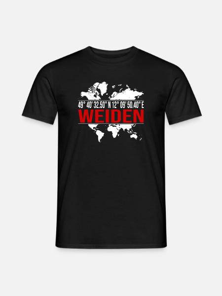 Weiden - Männer T-Shirt - Schwarz