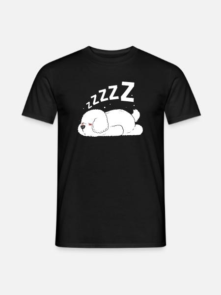 Bichon Frise Hund - Männer T-Shirt - Schwarz