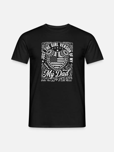 Mädchenversion von My Dad Space Buns Friseurin - Männer T-Shirt - Schwarz