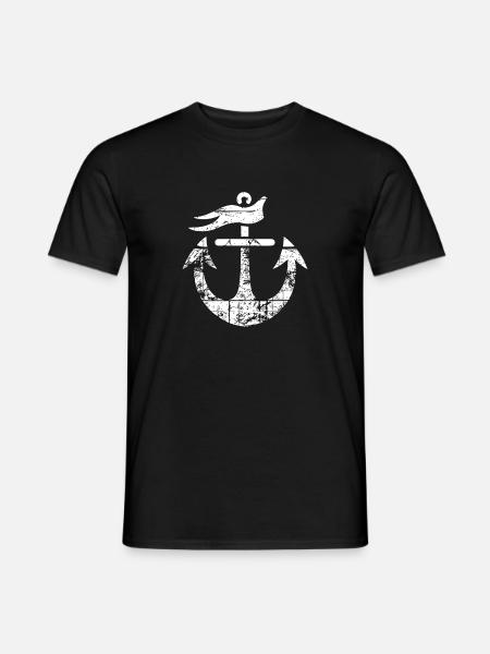 Anker Skizze - Männer T-Shirt - Schwarz