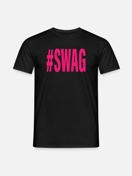 Swag Funny 2000S Nostalgia Y2K Hashtag Meme - Männer T-Shirt - Schwarz
