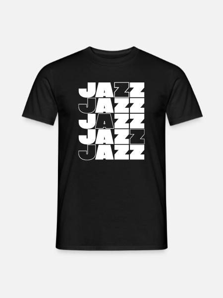 Jazz Grid Bold Typografie - Männer T-Shirt - Schwarz