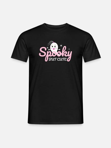 Gruseliger, aber niedlicher Geist - Männer T-Shirt - Schwarz