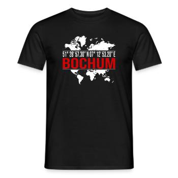 Bochum - Männer T-Shirt - Schwarz - Vorne - AI Model Male 178 light (178cm)
