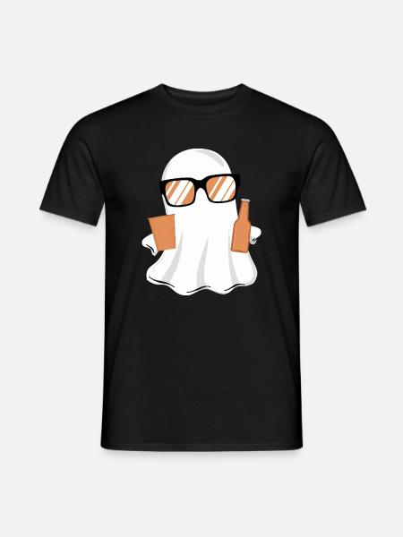Halloween Buhs lustig - Männer T-Shirt - Schwarz