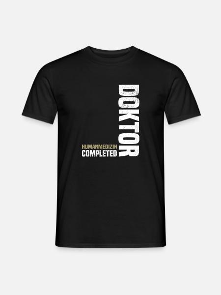 Humanmedizin Doktor Abschluss - Männer T-Shirt - Schwarz