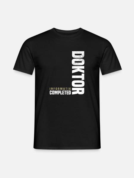 Informatik Doktor Abschluss - Männer T-Shirt - Schwarz