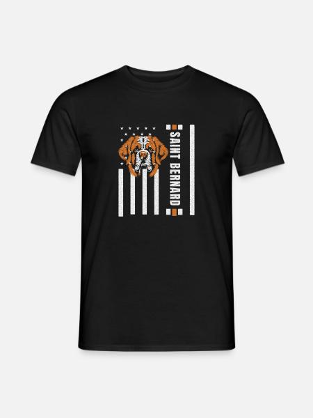 Bernhardiner Hund - Head Shake Slobber Everywhere - Männer T-Shirt - Schwarz