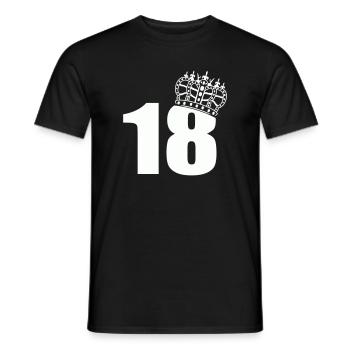 Königliches 18. Geburtstag - Männer T-Shirt - Schwarz - Vorne - AI Model Male 178 light (178cm)