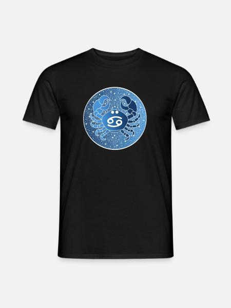 Tierkreiszeichen: Krebs - Männer T-Shirt - Schwarz
