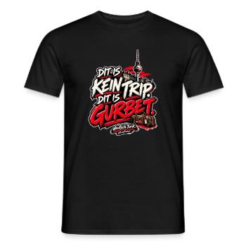 Dit is kein Trip. Dit is Gurbet. – Berlin - Männer T-Shirt - Schwarz - Vorne - AI Model Male 178 light (178cm)