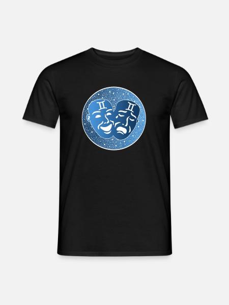 Tierkreiszeichen: Zwillinge - Männer T-Shirt - Schwarz