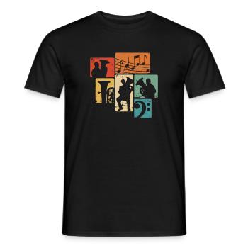 Tuba Orchester Tubist Musiker Blasmusik - Männer T-Shirt - Schwarz - Vorne - AI Model Male 178 light (178cm)