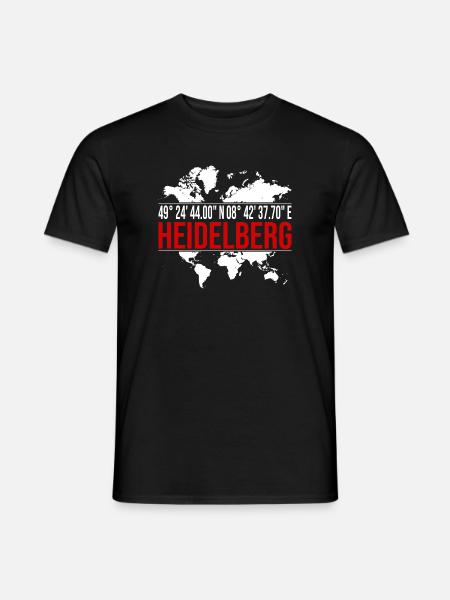 Heidelberg - Männer T-Shirt - Schwarz