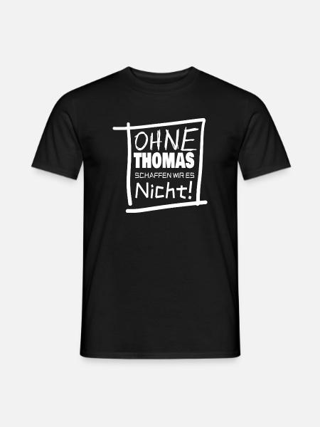 Vorname thomas - Männer T-Shirt - Schwarz