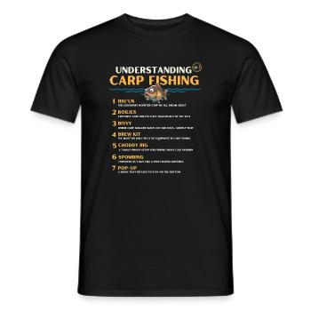 Geheimsprache des Karpfenfischens verstehen Band 1 - Männer T-Shirt - Schwarz - Vorne - AI Model Male 178 light (178cm)