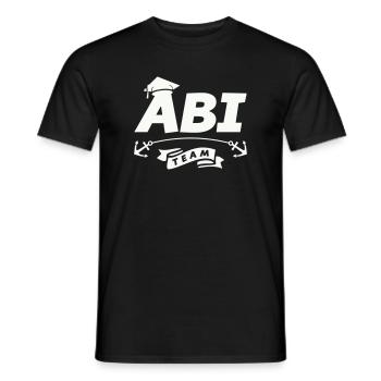 Abi Team Logo mit Ankerband - Männer T-Shirt - Schwarz - Vorne - AI Model Male 178 light (178cm)