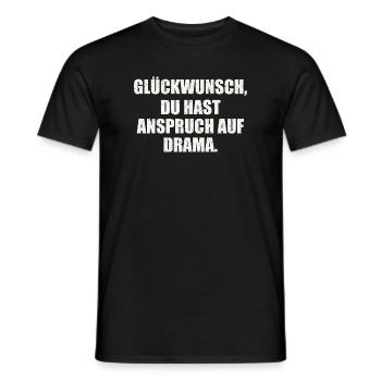 Sarkasmus - Männer T-Shirt - Schwarz - Vorne - AI Model Male 178 light (178cm)