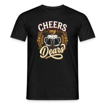 Prost, meine Lieben Biertoast Vintage - Männer T-Shirt - Schwarz - Vorne - AI Model Male 178 light (178cm)