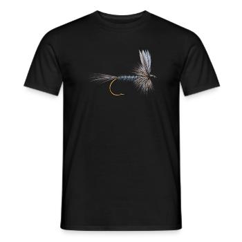 Blue Dun Streamer - Männer T-Shirt - Schwarz - Vorne - AI Model Male 178 light (178cm)