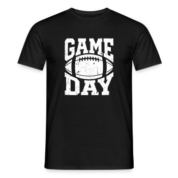 Spieltag – Fußballfan Football Mom Tailgate - Männer T-Shirt - Schwarz - Vorne - AI Model Male 178 light (178cm)