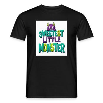 Das süßeste kleine Monster - Männer T-Shirt - Schwarz - Vorne - AI Model Male 178 light (178cm)