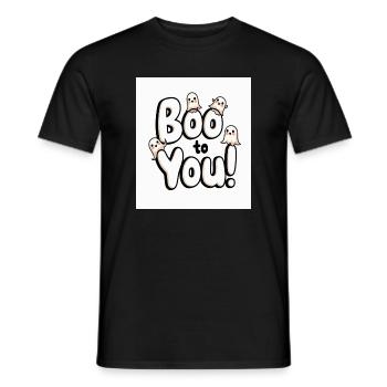 Buh auf dich! Süße Geister Halloween - Männer T-Shirt - Schwarz - Vorne - AI Model Male 178 light (178cm)