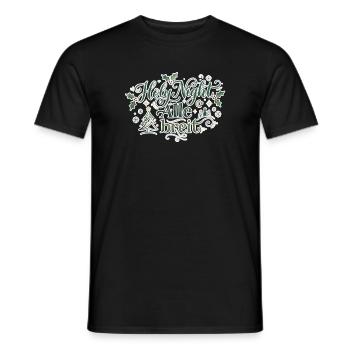 Holy Night Alle breit – Lustiges Weihnachts-Design - Männer T-Shirt - Schwarz - Vorne - AI Model Male 178 light (178cm)