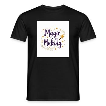 Magie in der Entstehung - Männer T-Shirt - Schwarz - Vorne - AI Model Male 178 light (178cm)