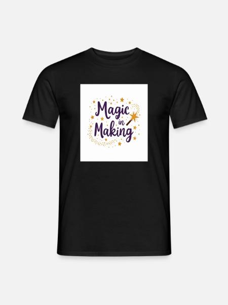 Magie in der Entstehung - Männer T-Shirt - Schwarz