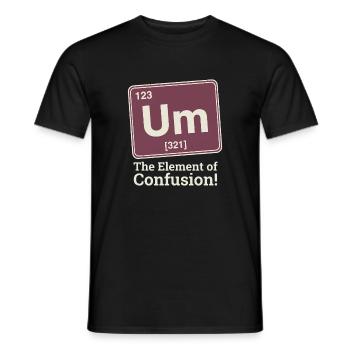 Element der Verwirrung Um  - Männer T-Shirt - Schwarz - Vorne - AI Model Male 178 light (178cm)