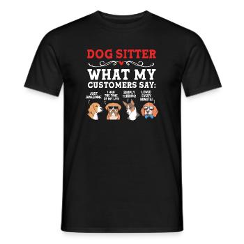 Haustier Sitter Haustiere Babysitter - Männer T-Shirt - Schwarz - Vorne - AI Model Male 178 light (178cm)