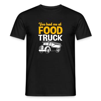 Imbiss Food Truck - Männer T-Shirt - Schwarz - Vorne - AI Model Male 178 light (178cm)