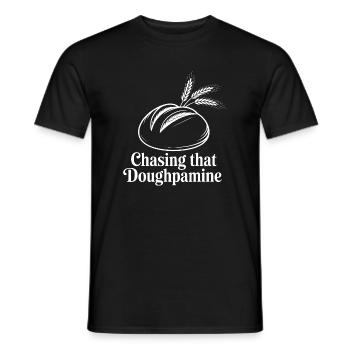 Doughpamine Brotfreude - Männer T-Shirt - Schwarz - Vorne - AI Model Male 178 light (178cm)