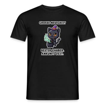 Bester Zauber – Babyankündigung zu Halloween - Männer T-Shirt - Schwarz - Vorne - AI Model Male 178 light (178cm)