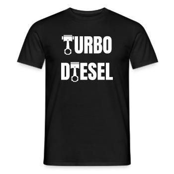 Turbo Diesel - Männer T-Shirt - Schwarz - Vorne - AI Model Male 178 light (178cm)