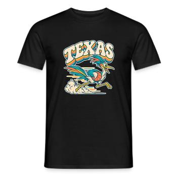 Texas Pelikan Dunk - Männer T-Shirt - Schwarz - Vorne - AI Model Male 178 light (178cm)