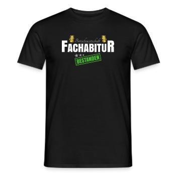 Betriebswirtschaft Fachabitur - Männer T-Shirt - Schwarz - Vorne - AI Model Male 178 light (178cm)