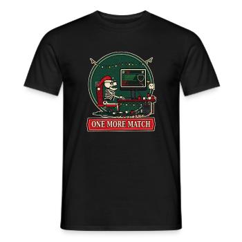 Noch ein Match: Holiday Skeleton Gamer - Männer T-Shirt - Schwarz - Vorne - AI Model Male 178 light (178cm)