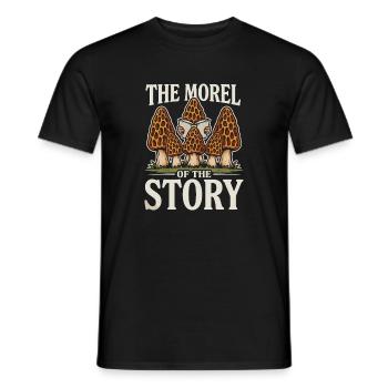 Mykologie Morcheln Pilzkunde Für Naturfreunde - Männer T-Shirt - Schwarz - Vorne - AI Model Male 178 light (178cm)