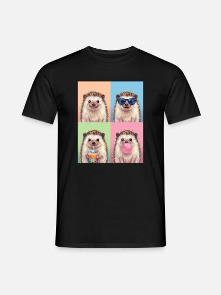 Igels Igel - Männer T-Shirt - Schwarz